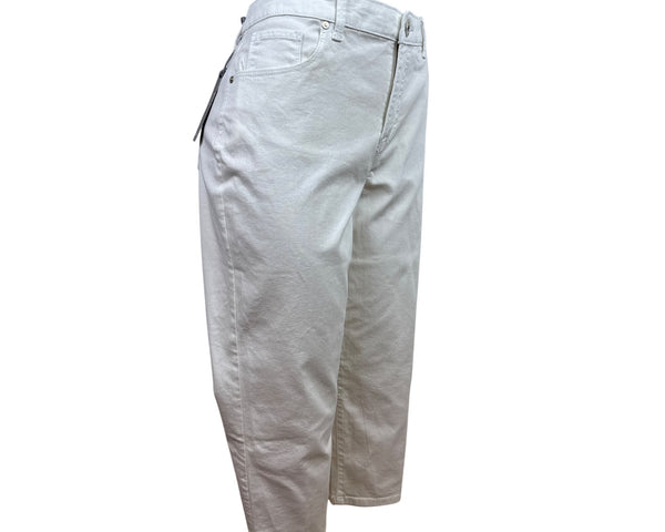 Style & Co Womens White Cropped Pants With Embellished Pockets Sz 14 - New