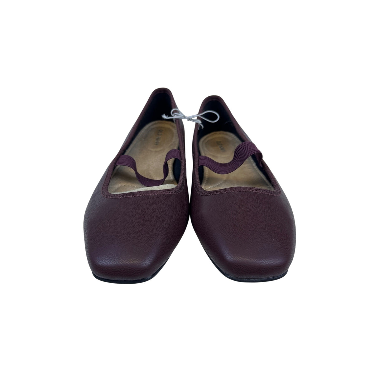Old Navy Womens Wine Faux Leather Mary Jane Ballet Flats Size 7.5