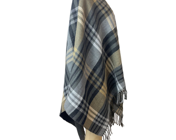 Unisex One Size East 5th Warm Toned Colored Plaid Shawl New