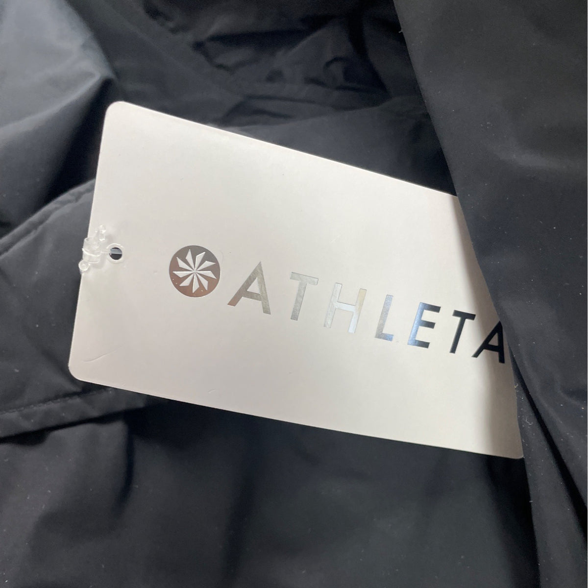 Athleta Womens Black Lightweight Full-Zip Jacket With Pockets Size 1X - New