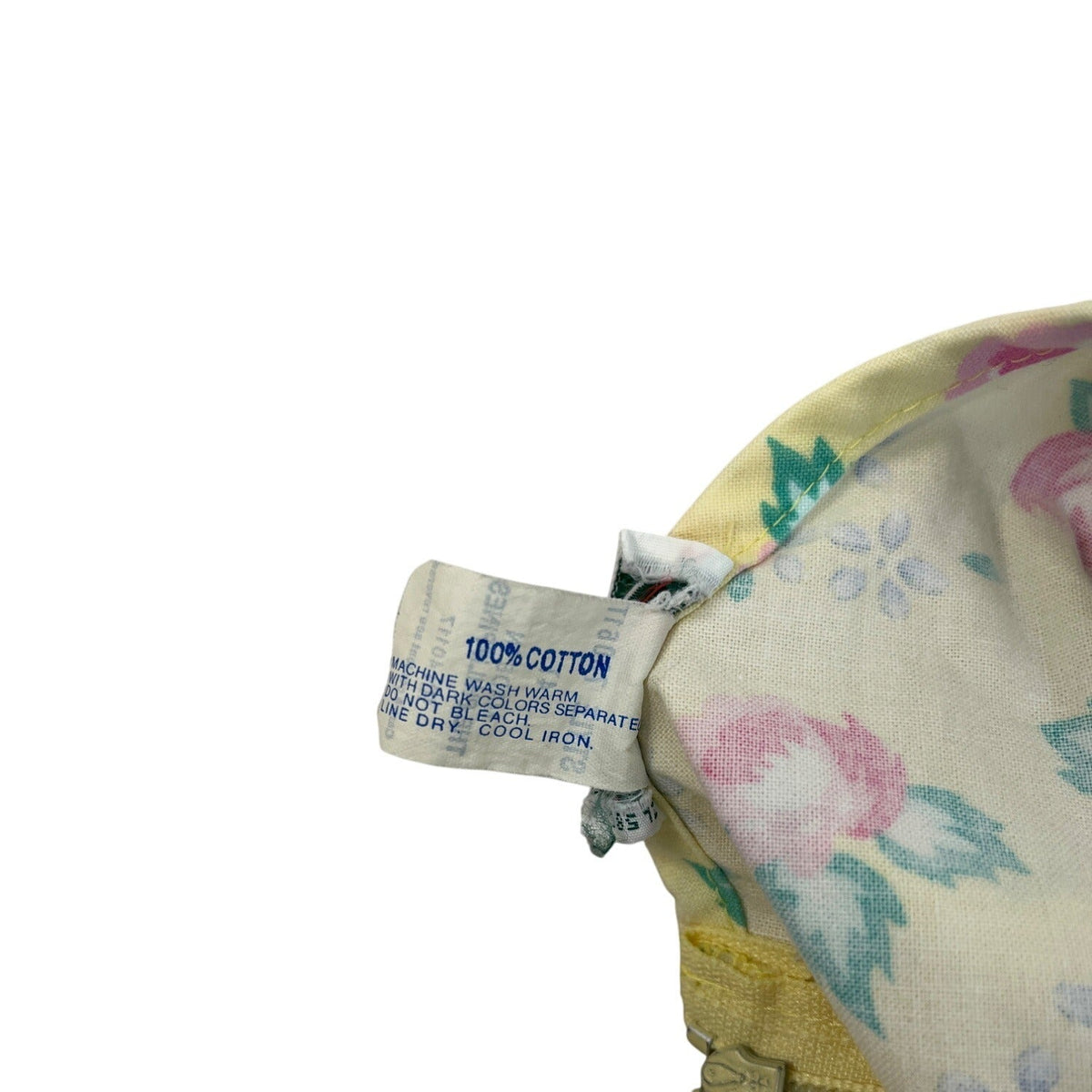 Lacoste Girls Yellow Floral Cotton Dress 4T With Back Buttons & Pockets