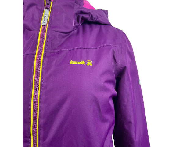 Kamik Youth Girl’s Purple  Zip Up Long Sleeve Hoodie Jacket Sz 12