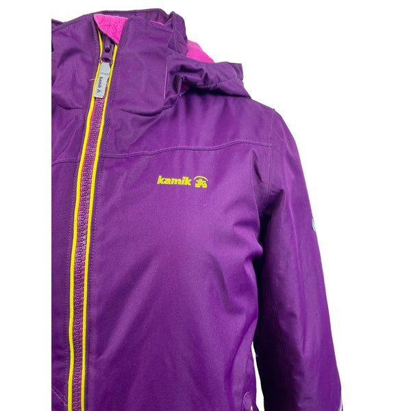 Kamik Youth Girl’s Purple  Zip Up Long Sleeve Hoodie Jacket Sz 12