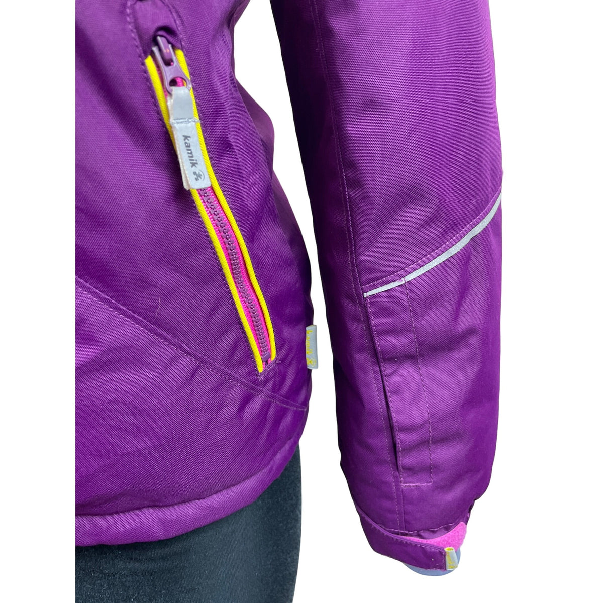 Kamik Youth Girl’s Purple  Zip Up Long Sleeve Hoodie Jacket Sz 12