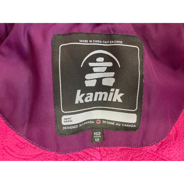 Kamik Youth Girl’s Purple  Zip Up Long Sleeve Hoodie Jacket Sz 12