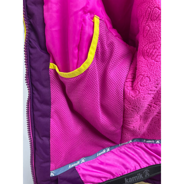 Kamik Youth Girl’s Purple  Zip Up Long Sleeve Hoodie Jacket Sz 12