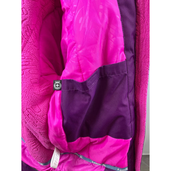 Kamik Youth Girl’s Purple  Zip Up Long Sleeve Hoodie Jacket Sz 12