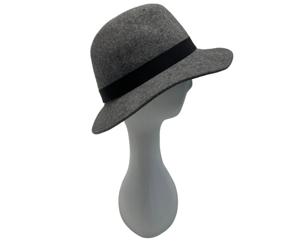Brigthes Georgeet Clyne Fine Clothes Gray Felt Fedora Hat
