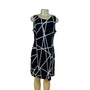 Tommy Hilfiger Womens Black White Sleeveless Geometric Print Dress Size 10