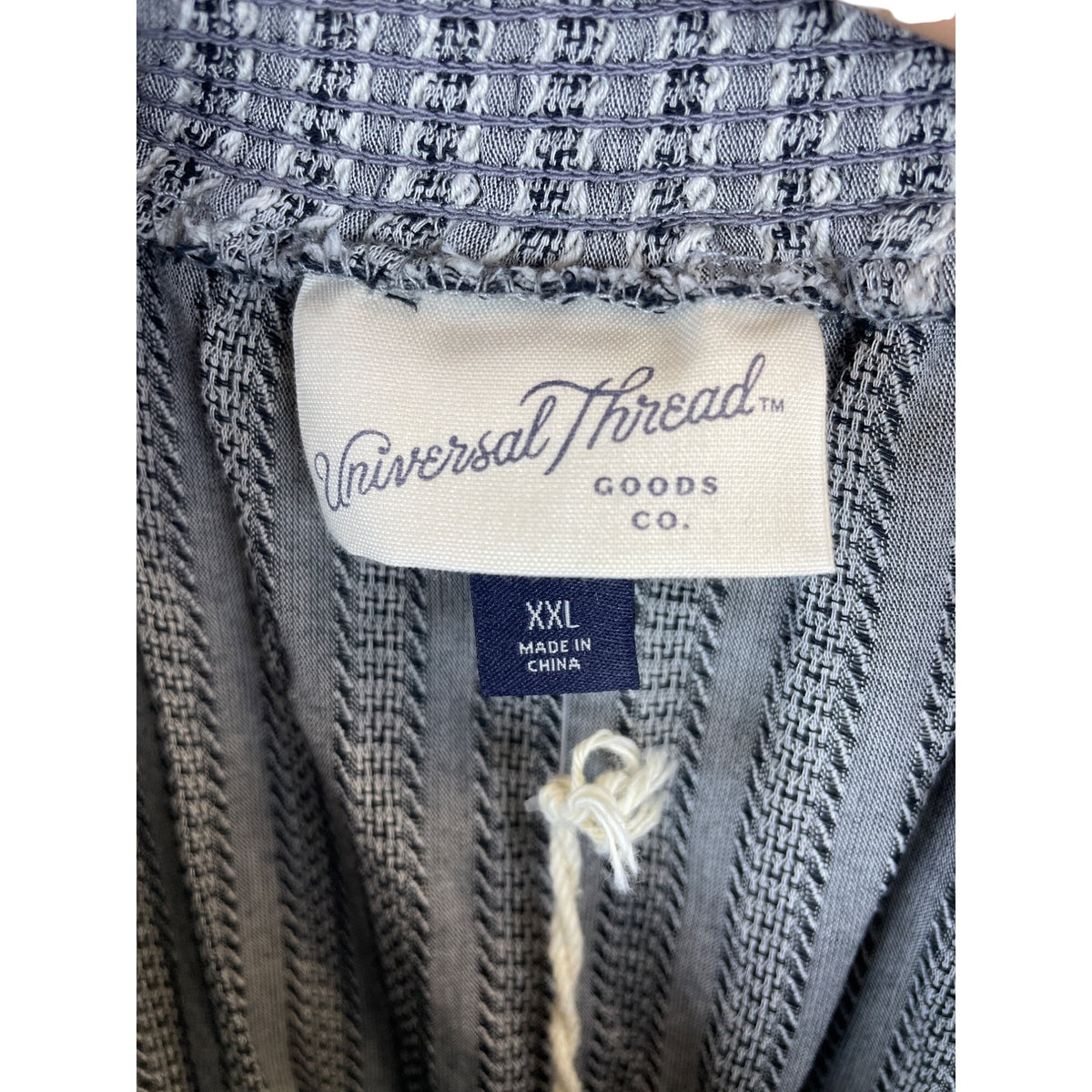 Universal Thread Womens Gray Striped Smocked Midi Jumpsuit Size XXL Comfortable All-Season