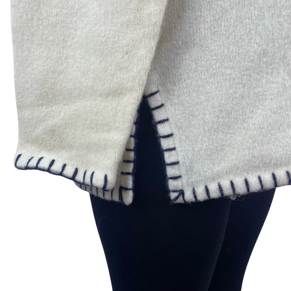 Ralph Lauren Women's Multicolor Knit Hoodie Sweater Striped Half Zip Size XL