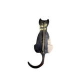 Zina Sterling Silver Cat Brooch Vintage Elegant Minimalist Jewelry Piece
