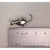 Zina Sterling Silver Cat Brooch Vintage Elegant Minimalist Jewelry Piece