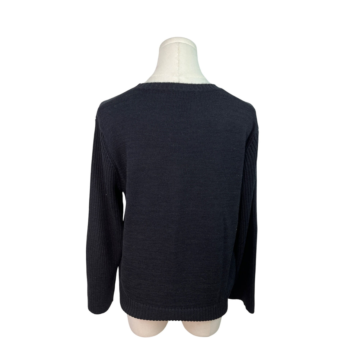 Spanner Women's Black Floral Pattern Sweater Size XL