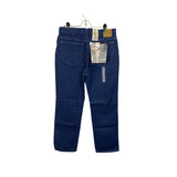 Vtg 90s Y2K Lee 34x30 Mens Regular Fit Straight Leg Jeans Dark Blue Denim New