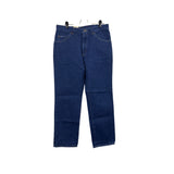 Vtg 90s Y2K Lee 34x30 Mens Regular Fit Straight Leg Jeans Dark Blue Denim New
