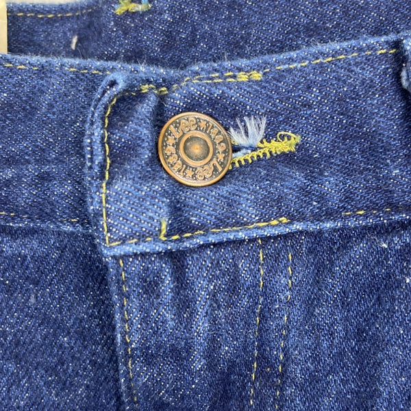 Vtg 90s Y2K Lee 34x30 Mens Regular Fit Straight Leg Jeans Dark Blue Denim New
