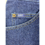 Vtg 90s Y2K Lee 34x30 Mens Regular Fit Straight Leg Jeans Dark Blue Denim New