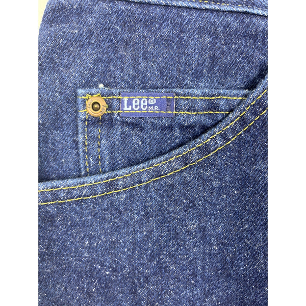 Vtg 90s Y2K Lee 34x30 Mens Regular Fit Straight Leg Jeans Dark Blue Denim New