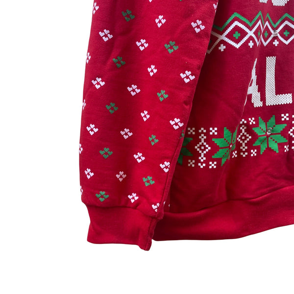 Freeze Women's Red Christmas Sweater "Ive Been Good-Ish" Large - New