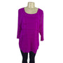Alfani Woman Modern Orchid 3/4 Sleeve Tiered Nylon Top Size 2X - New