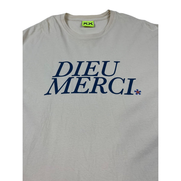 Supervsn Studios White Dieu Merci T Shirt Sz XXL