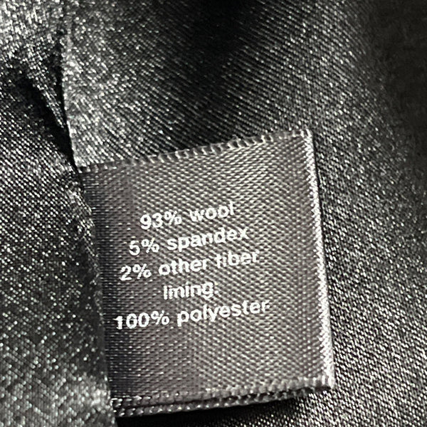 Luxe The Limited Womens Gray Wool Blazer Pinstripe 2-Button Suit Jacket Size 14