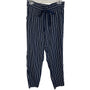 Zara Women's Blue & White Pinstripe Pants  pants Sz S