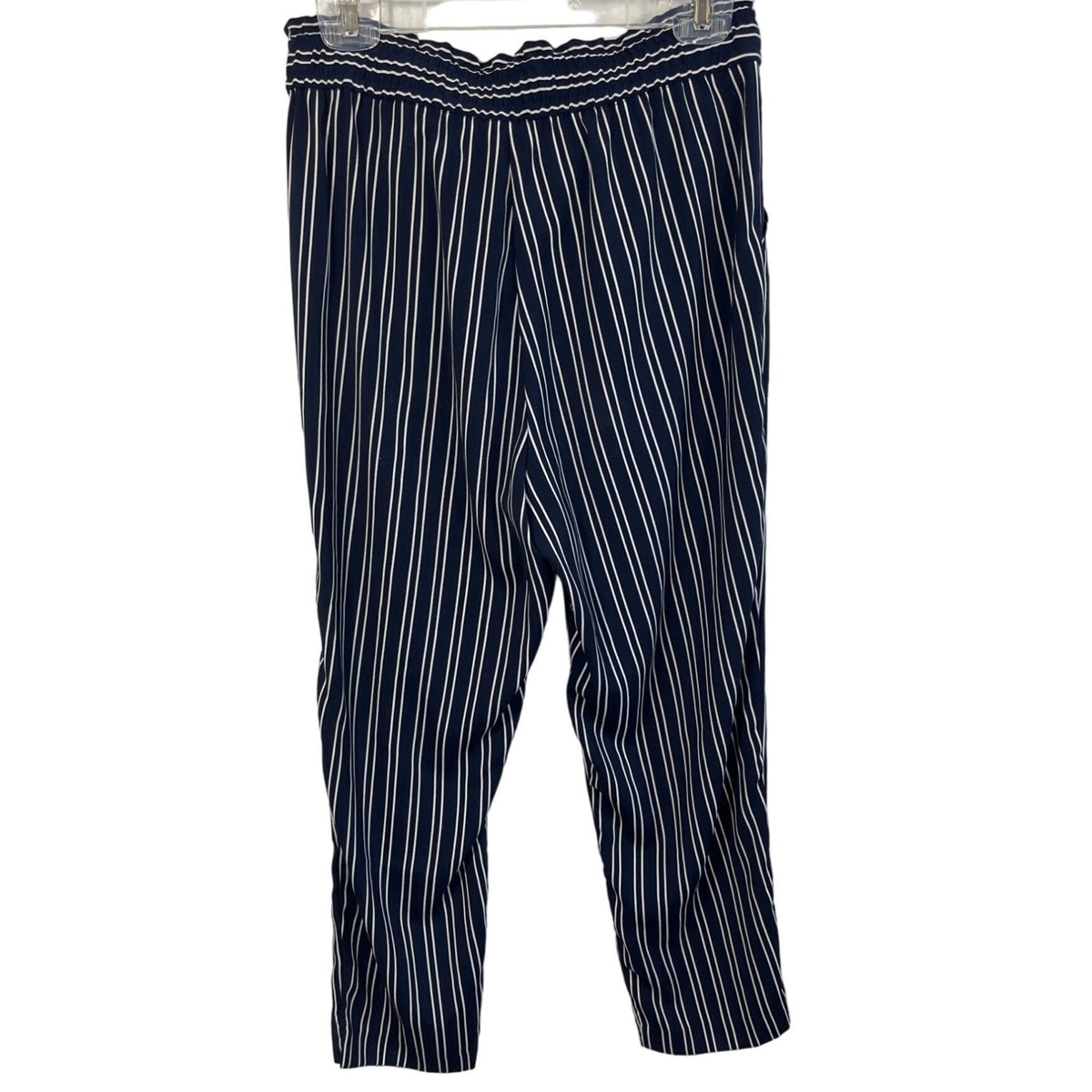 Zara Women's Blue & White Pinstripe Pants  pants Sz S
