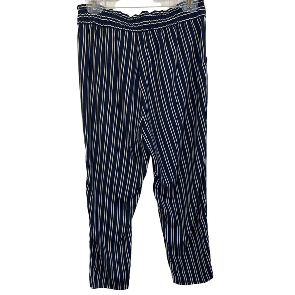 Zara Women's Blue & White Pinstripe Pants  pants Sz S