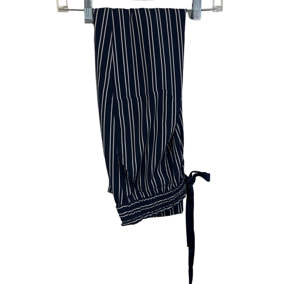 Zara Women's Blue & White Pinstripe Pants  pants Sz S