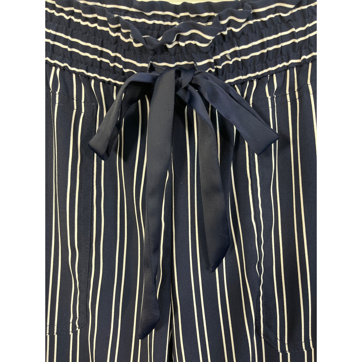 Zara Women's Blue & White Pinstripe Pants  pants Sz S