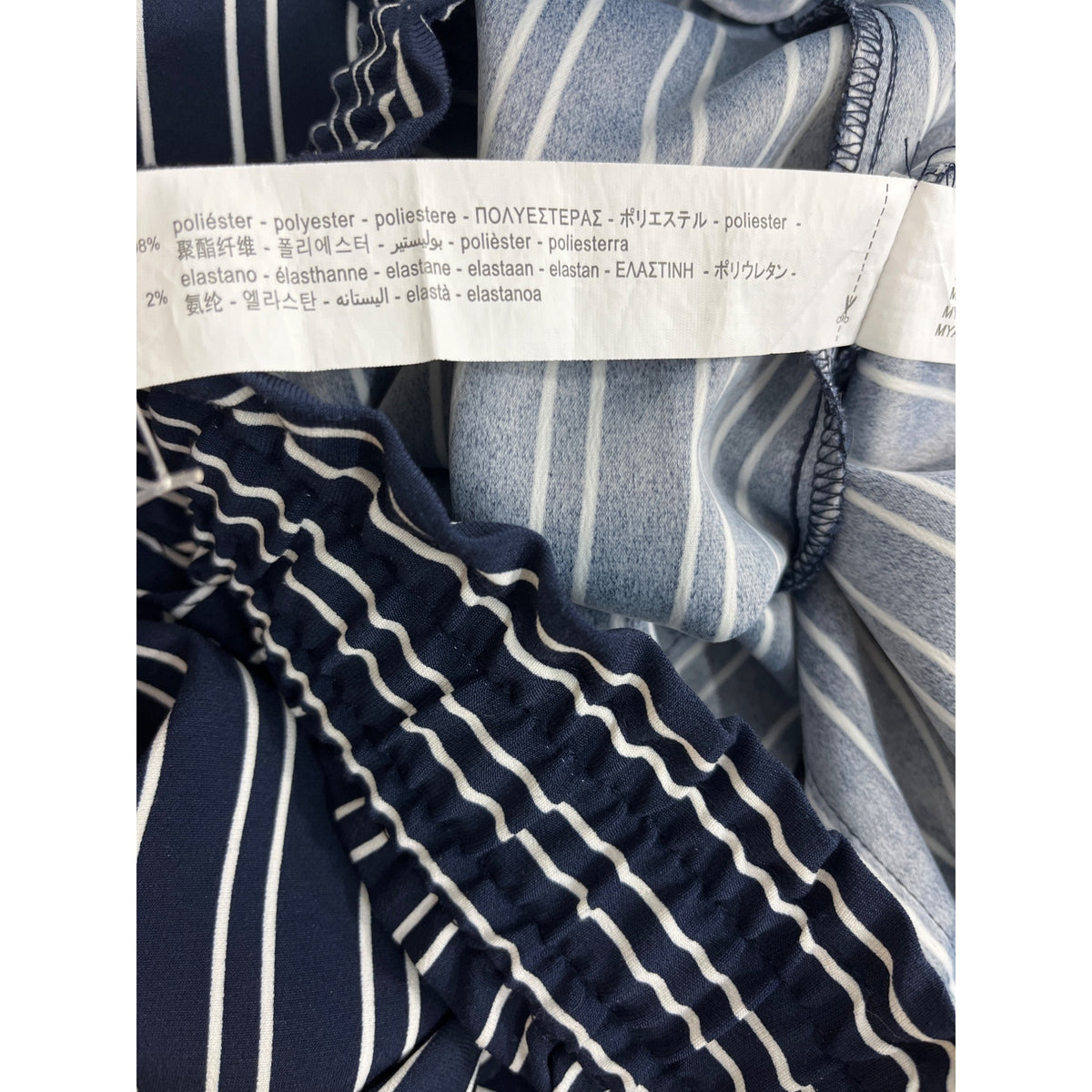 Zara Women's Blue & White Pinstripe Pants  pants Sz S