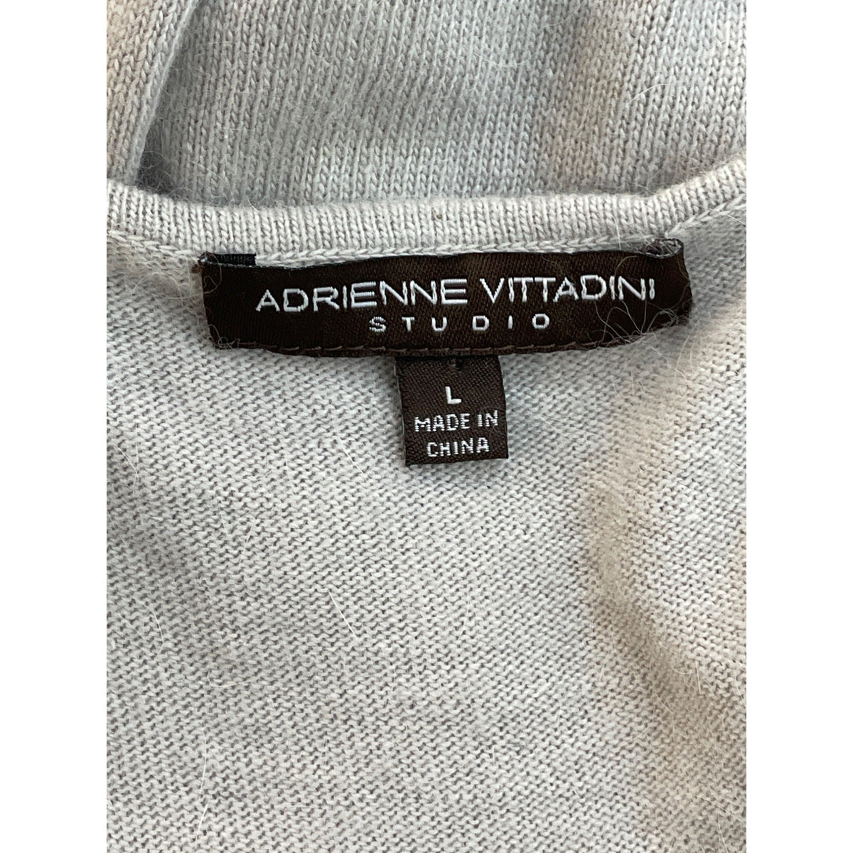 Adrienne Vittadini Studio Women's Grey Sleeveless Casual Tank Top Sz L