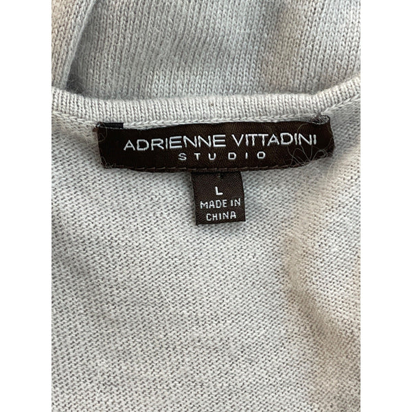 Adrienne Vittadini Studio Women's Grey Sleeveless Casual Tank Top Sz L