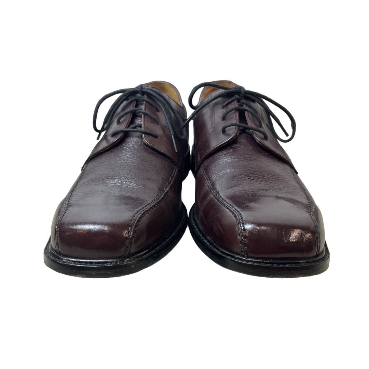 Bostonian Men's Burgundy Pollino Lace Up Shoes Sz 12M