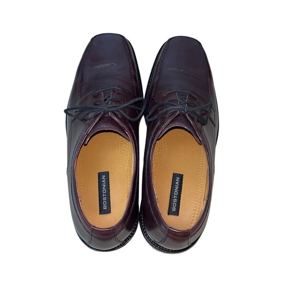 Bostonian Men's Burgundy Pollino Lace Up Shoes Sz 12M
