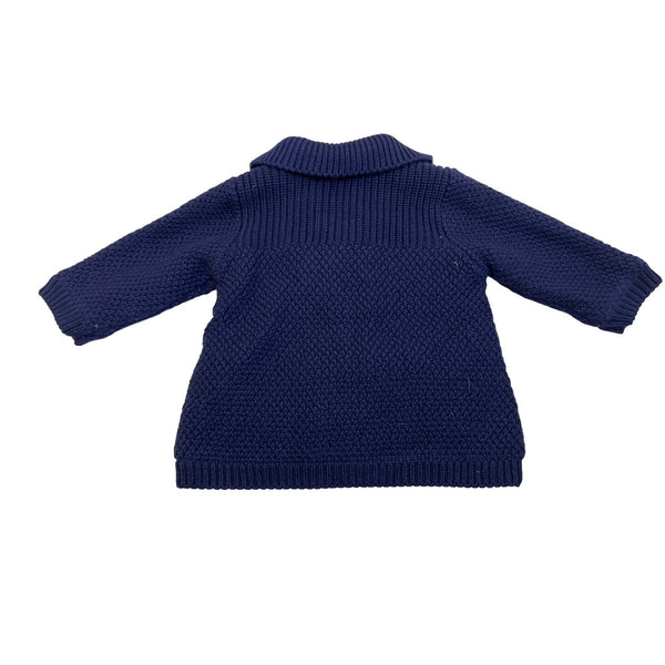 Mayoral Baby Boy Knit Toggle Cardigan Jacket Navy Blue Sz 2-4M