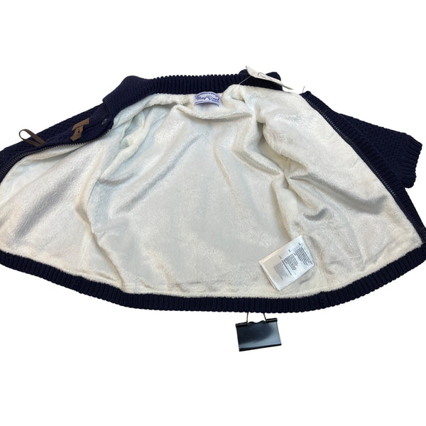Mayoral Baby Boy Knit Toggle Cardigan Jacket Navy Blue Sz 2-4M