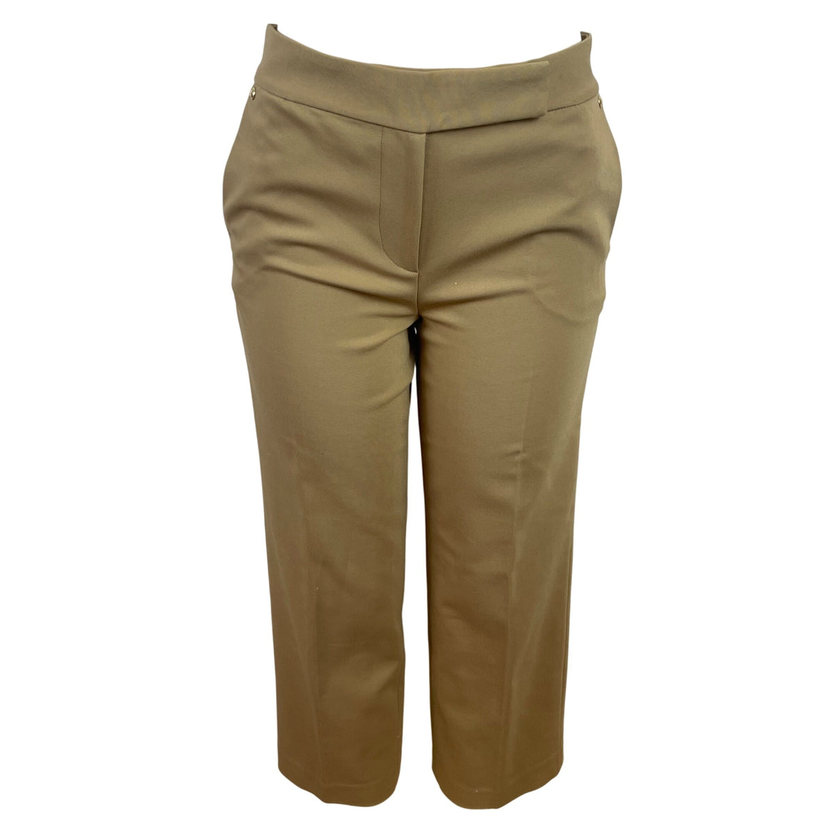 Michael kors Tan Womens Wide-Leg Pants & Double-Breasted Blazer Suit Set Sz M