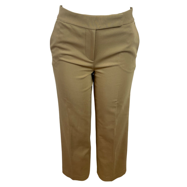 Michael kors Tan Womens Wide-Leg Pants & Double-Breasted Blazer Suit Set Sz M