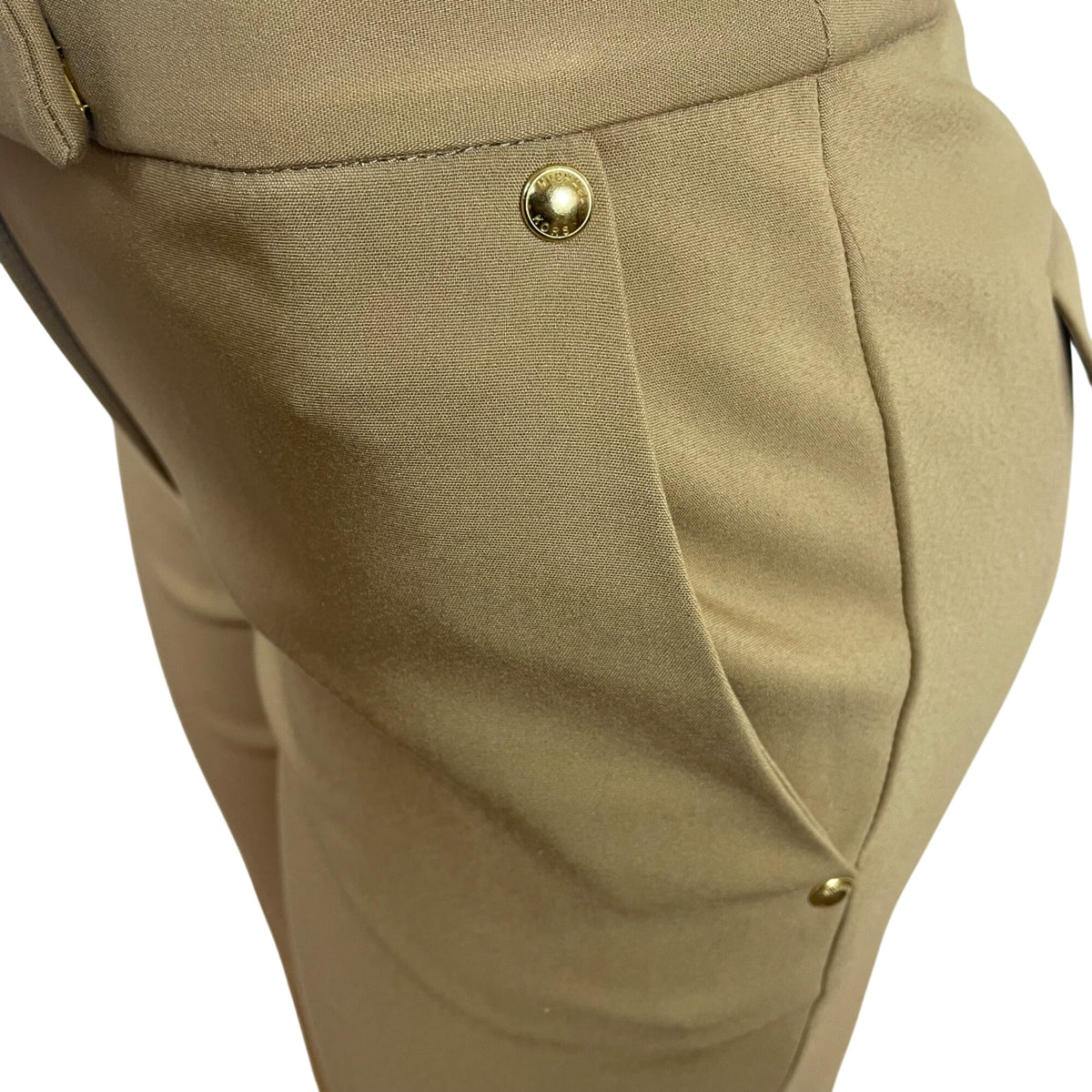 Michael kors Tan Womens Wide-Leg Pants & Double-Breasted Blazer Suit Set Sz M