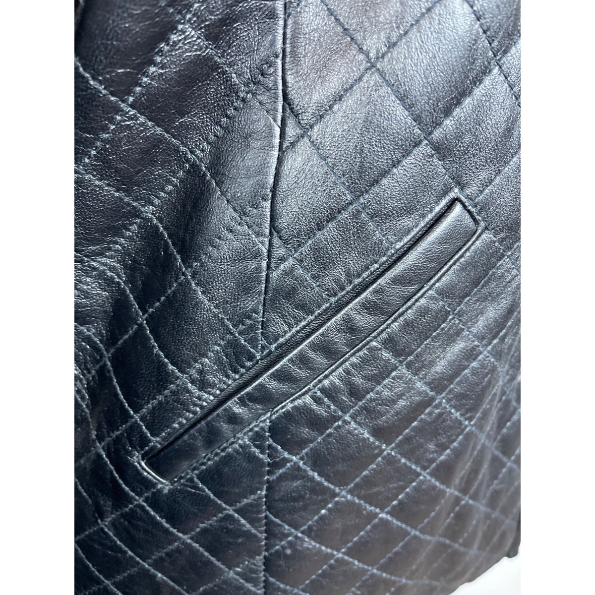 Siena Women's Black Leather Button Down Long Sleeve Jacket Sz 8