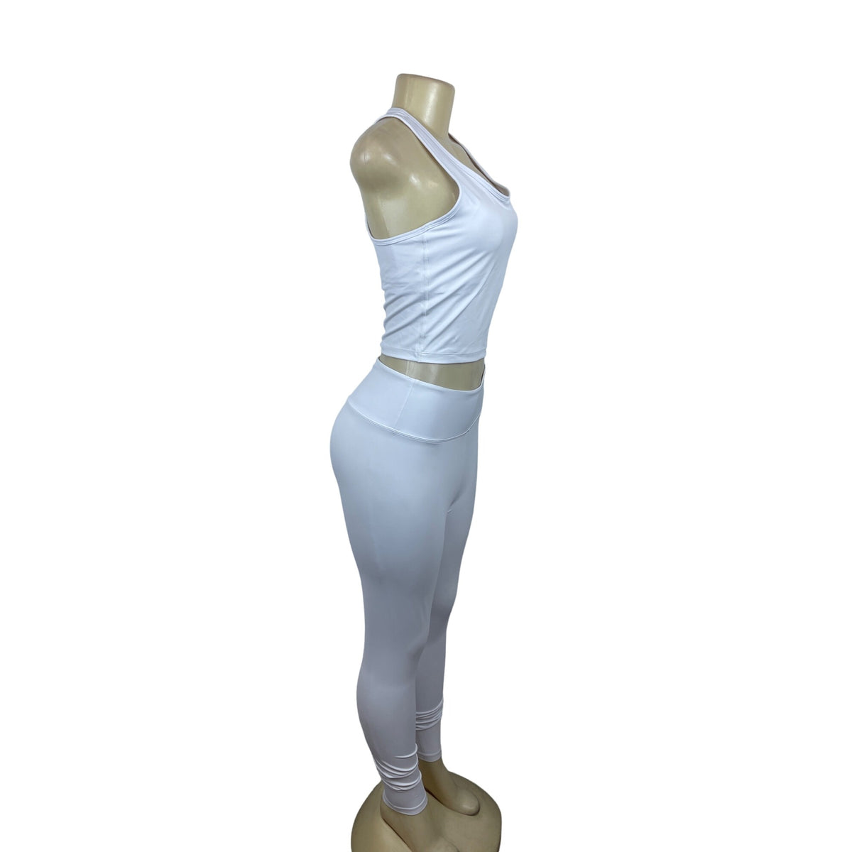 XO Women's White Activewear Yoga Gym Athletic Attire Outfit Set Sz L