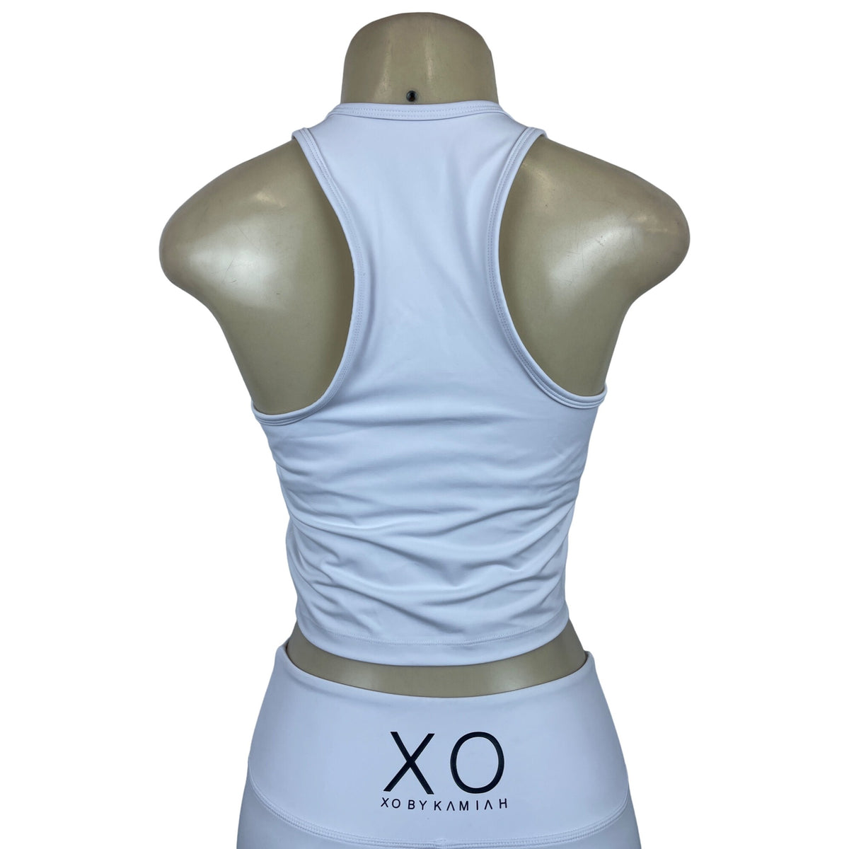 XO Women's White Activewear Yoga Gym Athletic Attire Outfit Set Sz L