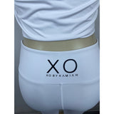 XO Women's White Activewear Yoga Gym Athletic Attire Outfit Set Sz L