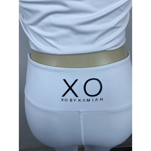 XO Women's White Activewear Yoga Gym Athletic Attire Outfit Set Sz L
