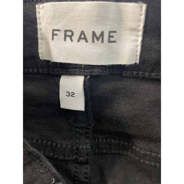 Frame Black Slim Straight Leg Jeans Womens Size 32