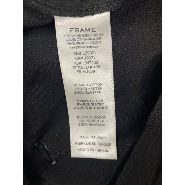Frame Black Slim Straight Leg Jeans Womens Size 32