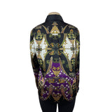 Vince Camuto Women's Black Button Down Long Sleeve Blouse Shirt Sz M
